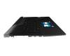 6037B0232413 teclado incl. topcase original Asus DE (alemán) negro/negro/transparente/gris con retroiluminacion