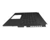 6037B0244313 teclado incl. topcase original Asus DE (alemán) negro/negro con retroiluminacion