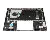 6051B1498001 teclado incl. topcase original HP DE (alemán) negro/plateado con retroiluminacion