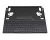 6053B1894401 teclado incl. topcase original Asus DE (alemán) negro/negro con retroiluminacion