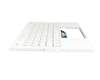 6053B2014201 teclado incl. topcase original Asus DE (alemán) blanco/blanco con retroiluminacion ONE ZONE RGB