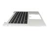 6054B2588401 teclado incl. topcase original HP DE (alemán) negro/plateado con retroiluminacion