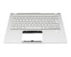 6B.AB1N2.015 teclado incl. topcase original Acer CH (suiza) plateado/plateado con retroiluminacion