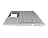 6B.AB1N2.015 teclado incl. topcase original Acer CH (suiza) plateado/plateado con retroiluminacion