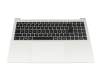 6B.D4SNI.003 teclado incl. topcase original Acer DE (alemán) negro/plateado