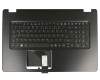 6B.GHZN7.010 teclado incl. topcase original Acer DE (alemán) negro/negro con retroiluminacion