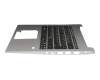 6B.GNKN5.014 teclado incl. topcase original Acer DE (alemán) negro/plateado