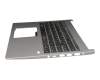 6B.H1MN5.016 teclado incl. topcase original Acer DE (alemán) negro/plateado con retroiluminacion