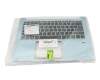 6B.HFEN1.008 teclado incl. topcase original Acer DE (alemán) negro/azul con retroiluminacion