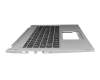 6B.HQ7N1.029 teclado incl. topcase original Acer CH (suiza) negro/plateado con retroiluminacion