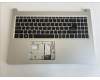 Acer 6B.HWCN7.012 COVER.UPPER.SILVER.W/KB.GREEK.BL