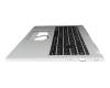 6B.KDHN8.078 teclado incl. topcase original Acer DE (alemán) negro/plateado