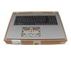 6B.KDKN8.020 teclado incl. topcase original Acer DE (alemán) negro/canaso