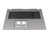 6B.KDKN8.020 teclado incl. topcase original Acer DE (alemán) negro/canaso