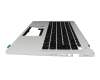 6B.KF2N2.014 teclado incl. topcase original Acer DE (alemán) negro/plateado con retroiluminacion