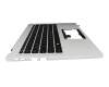 6B.KF2N2.014 teclado incl. topcase original Acer DE (alemán) negro/plateado con retroiluminacion