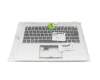 6B.KF2N2.014 teclado incl. topcase original Acer DE (alemán) negro/plateado con retroiluminacion
