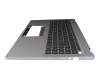 6B.KFTN2.014 teclado incl. topcase original Acer DE (alemán) negro/plateado con retroiluminacion
