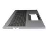 6B.KFTN2.014 teclado incl. topcase original Acer DE (alemán) negro/plateado con retroiluminacion