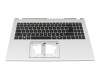 6B.KRYN7.043 teclado incl. topcase original Acer DE (alemán) negro/plateado