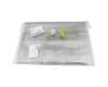 6B.KT4N8.020 teclado incl. topcase original Acer DE (alemán) plateado/plateado con retroiluminacion