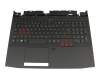 6B.Q0SN5.017 teclado incl. topcase original Acer DE (alemán) negro/negro con retroiluminacion