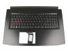 6B.Q3DN2.011 teclado incl. topcase original Acer DE (alemán) negro/plateado con retroiluminacion (1060)