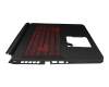 6B.Q84N2.047 teclado incl. topcase original Acer CH (suiza) negro/rojo/negro con retroiluminacion GTX1650