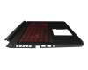 6B.QAPN2.015 teclado incl. topcase original Acer CH (suiza) negro/rojo/negro con retroiluminacion