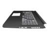 6B.QCUN2.015 teclado incl. topcase original Acer CH (suiza) negro/blanco/negro con retroiluminacion