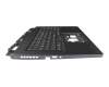 6B.QGWN2.014 teclado incl. topcase original Acer DE (alemán) negro/negro con retroiluminacion