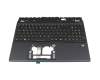 6B.QX2N7.011 teclado incl. topcase original Acer DE (alemán) negro/negro con retroiluminacion