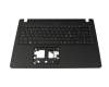 6B.VLUN7.026 teclado incl. topcase original Acer CH (suiza) negro/negro con retroiluminacion