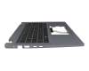 6B.VW8N7.011 teclado incl. topcase original Acer DE (alemán) negro/plateado con retroiluminacion