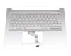 6BA0MN2014 teclado incl. topcase original Acer DE (alemán) plateado/plateado con retroiluminacion