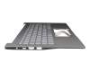 6BA0MN2014 teclado incl. topcase original Acer DE (alemán) plateado/plateado con retroiluminacion