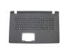 6BGH4N2011 teclado incl. topcase original Acer DE (alemán) negro/negro