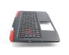 6BGM1N2011 teclado incl. topcase original Acer DE (alemán) negro/negro con retroiluminacion