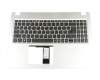 6BH5HN2014 teclado incl. topcase original Acer DE (alemán) negro/plateado