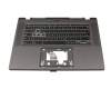 6BKCWN7009 teclado incl. topcase original Acer DE (alemán) negro/blanco/canaso con retroiluminacion