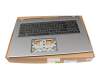 6BKHLN8023 teclado incl. topcase original Acer DE (alemán) negro/canaso con retroiluminacion