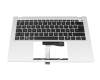 6BKWMN8020 teclado incl. topcase original Acer DE (alemán) negro/plateado
