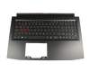 6BQ28N2011 teclado incl. topcase original Acer DE (alemán) negro/negro con retroiluminacion