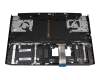 6BQ7XN2014 teclado incl. topcase original Acer DE (alemán) negro/blanco/negro con retroiluminacion (Cable de conexión de 29 mm)