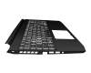 6BQB2N2014 teclado incl. topcase original Acer DE (alemán) negro/blanco/negro con retroiluminacion