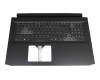 6BQCHN2014 teclado incl. topcase original Acer DE (alemán) negro/negro con retroiluminacion