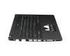 6BVRDN70113 teclado incl. topcase original Acer DE (alemán) negro/negro con retroiluminacion