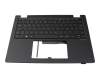6BVT5N70112 teclado incl. topcase original Acer DE (alemán) negro/negro con retroiluminacion