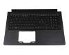 71NFJ5BO013 teclado incl. topcase original Compal CH (suiza) negro/negro