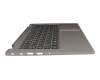 71NJE338029 teclado incl. topcase original Compal DE (alemán) antracita/canaso con retroiluminacion con compartimento para bolígrafo inteligente
